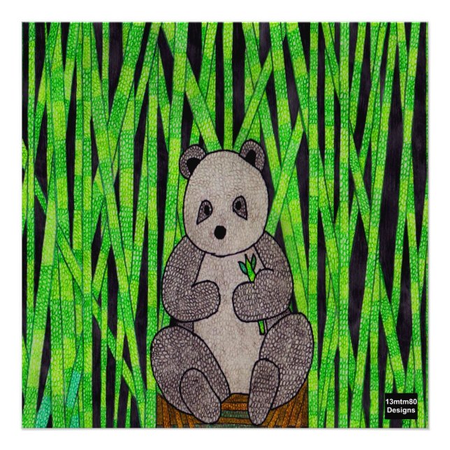 Panda - Impressão de Foto (Frente)