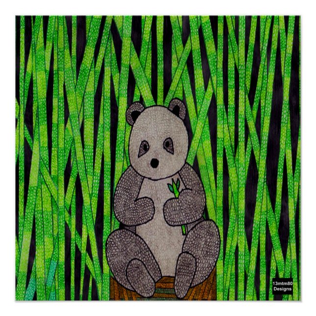 Panda - Impressão de Poster (Frente)