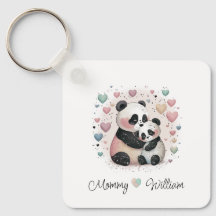 Panda Love Chaveiro personalizado