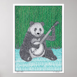 Panda na Poster do Banjo