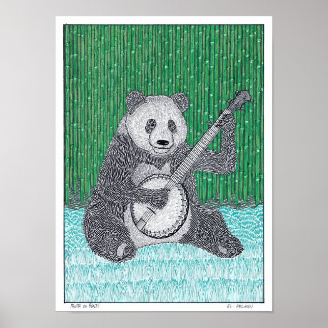 Panda na Poster do Banjo (Frente)