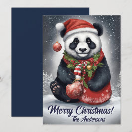 Panda Natal 4, Feriados Felizes, Cartão de Natal
