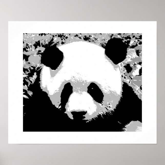 Panda Pop Art Poster Impressão - Posters Panda (Frente)