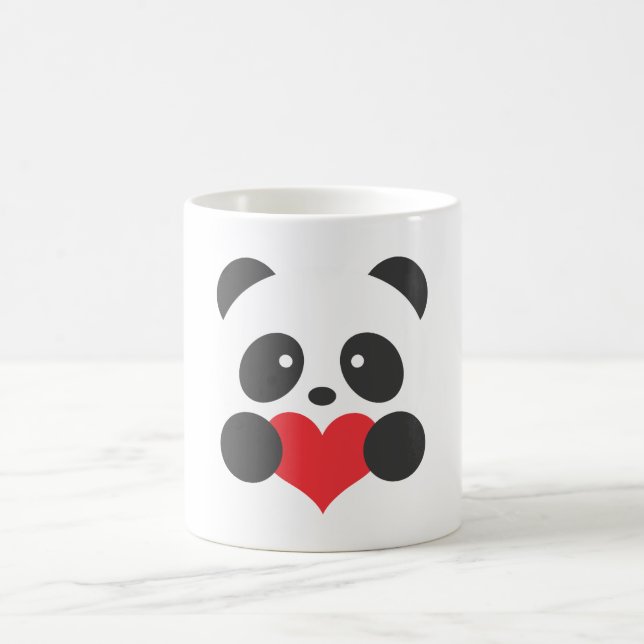 Panda que guardara uma caneca do coração (Centro)