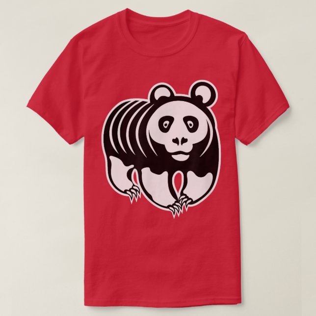 Panda Skeleton Panda Calavera - T-Shirt (Frente do Design)
