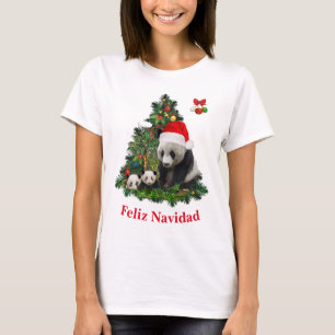 Panda ursa camisa de Natal