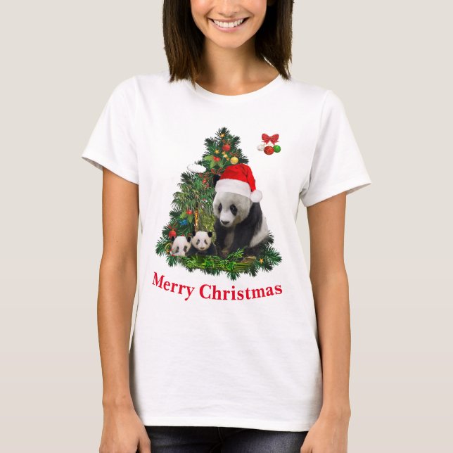 Panda ursa camisa de Natal (Frente)
