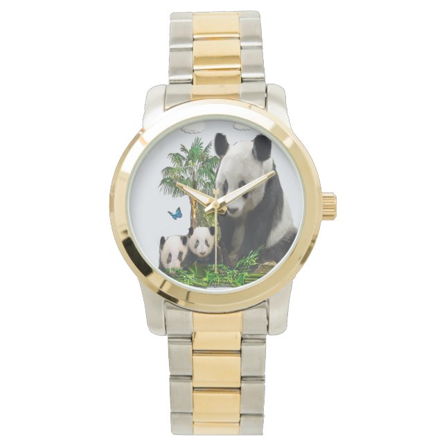 Panda ursa relógios de mulheres (Frente)