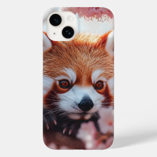 Panda Vermelha Entre Blossomas De Cereja