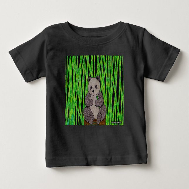 Panda (vivid) - Camiseta bebê (Frente)