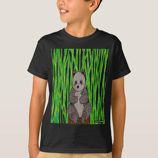 Panda (vívido) - Camiseta Básica Masculina (Frente)