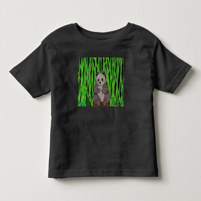 Panda (vívido) - Camiseta para crianças (Frente)