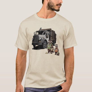Pandas de Lixo: Camisa T De Caminhão De Lixo