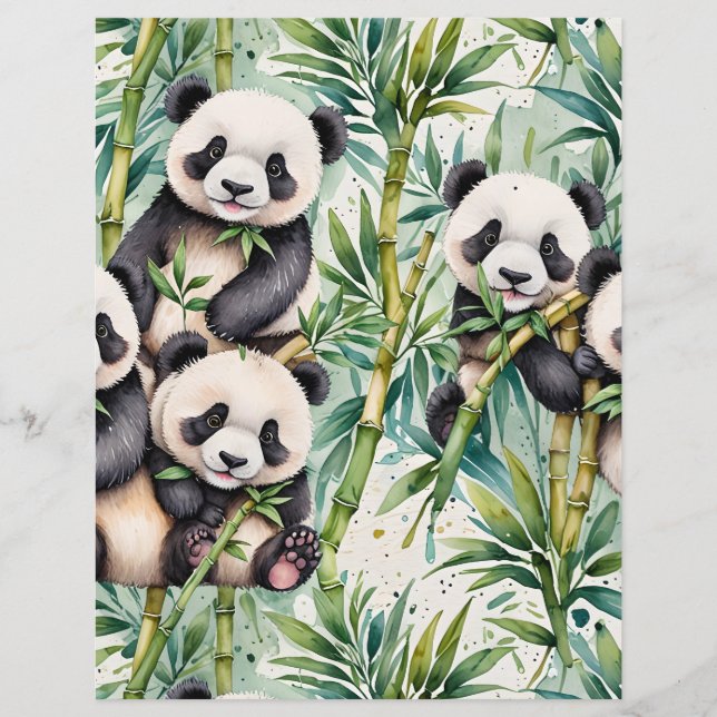 Pandas e Bambu-Cutes (Frente)
