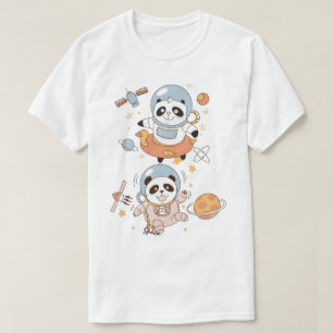 Pandas Espaciais T-Shirt