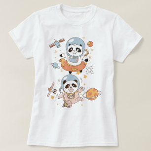 Pandas Espaciais T-Shirt