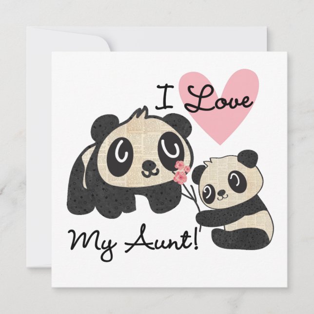 Pandas I Love My tia (Frente)