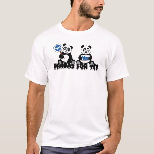 Pandas para o t-shirt do Yes (Frente)