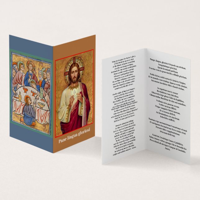 Pane Lingua Gloriosi Cartão de visita (Interior e exterior)