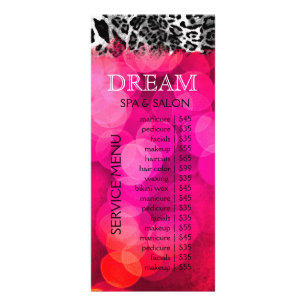 Panfleto 311 Sonho em Luzes em Leopardo Rosa