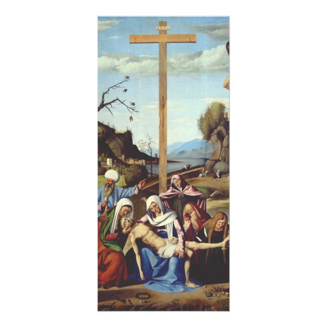 Panfleto A Deposição de Jesus Cristo Arte de Ícone Sagrado (Frente)