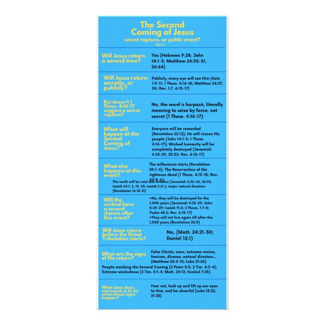 Panfleto A Segunda Vindo / Arranque (Frente)