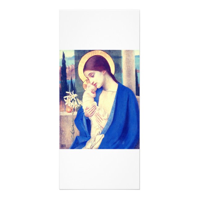 Panfleto A Virgem Maria e o Menino Jesus Graça Renascentist (Frente)