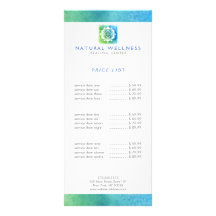 Abstrato verde/azul moderno Logotipo Floral Bem-es