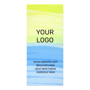 Panfleto adicione seu logotipo nome da empresa texto aquare
