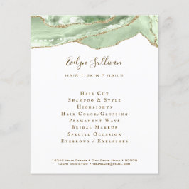 Panfleto agate Jade Green