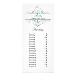 Panfleto Aqua Flourish Personali Business Stationery