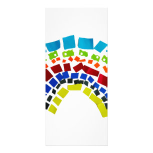 Panfleto Arco-íris de papel