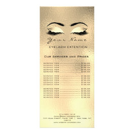 Panfleto Artista de Ativação da Extensão de Lashes da Lista