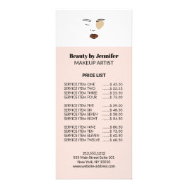 Panfleto Artistas de maquiagem facial boho minimalista