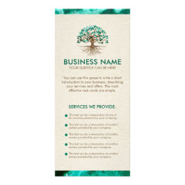 Panfleto Árvore ouro - Yggdrasil - Folhas de Malachite