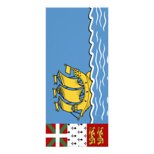 Panfleto bandeira de São Pedro e Miquelon