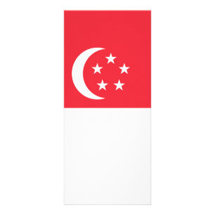 Panfleto bandeira de Singapura