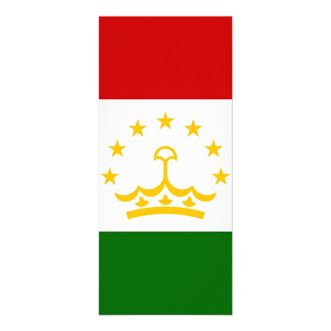 Panfleto Bandeira do Tajiquistão (Frente)