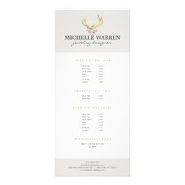 Panfleto Barreiras Douradas Boêmicas com Flores II