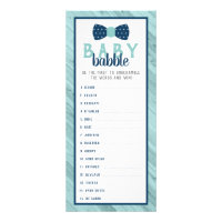 Bebê Babble Word Scramble Chá de fraldas Game