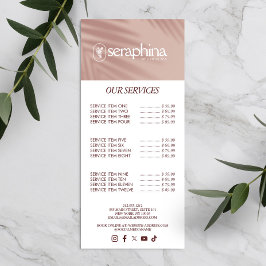 Panfleto Beleza, Bem-Estar, Spa Rosa