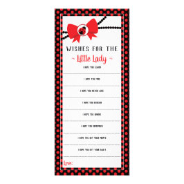 Panfleto Bem Desejo, Chá de fraldas, Pequeno Ladybug