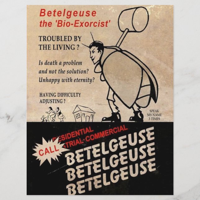 Panfleto Bio-exorcista - Betelguese (Frente)