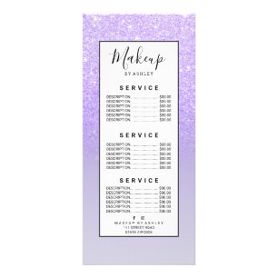 Panfleto bloco roxo da cor pastel do lilac do brilho do