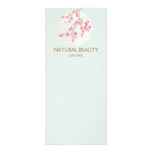 Panfleto Blossomas de Cereja de Bela Spa de Skincare Natura