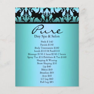 Panfleto Blue Damask