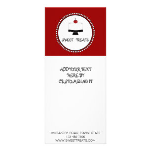 PANFLETO BOLO PRETO VERMELHO DO INSECTO DA PADARIA