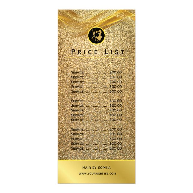 Panfleto Brilho Dourado Luxo (Frente)