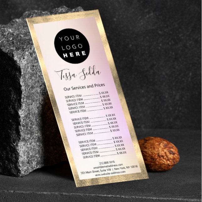 Panfleto Cabelo Maqueamento Corpo Aparência da Pele Logotip (Criador carregado)