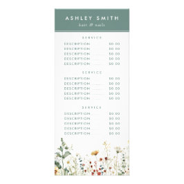 Panfleto Campo de Flores Silvestres de Verão